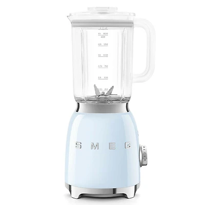 Smeg 50's Style Stand Blender with Glass Jar (Pastel Blue)