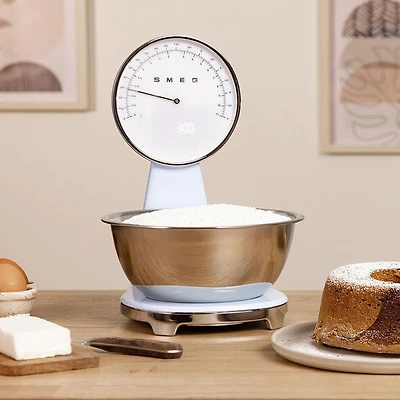 Smeg 50's Style Analog Kitchen Scale (Pastel Blue)