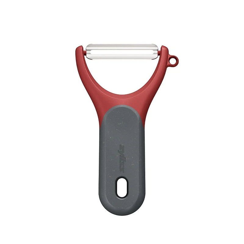 Zyliss Effortless 'Soft Skin' Serrated Swivel Y-Peeler (Black/Red)