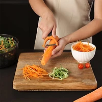 Zyliss Effortless Swivel Y-Peeler Julienne (Black/Orange)