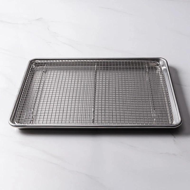 Crown Cookware Custom Spinning Cookie Sheet & Cooling Rack - Set of 2