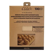 Chloe's Kitchen Unbleached Parchment Paper - Set of 100 (Natural)
