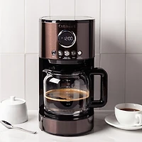 Cuisinart Modern Programmable Coffee Maker (Black Stainless Steel)