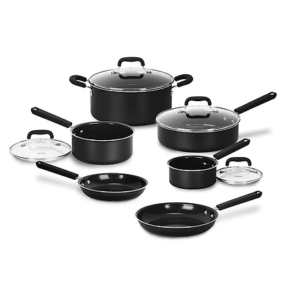Cuisinart Purelyceramic Ceramic Cookware Combo - Set of 10 (Black)