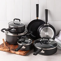 Cuisinart Purelyceramic Ceramic Cookware Combo - Set of 10 (Black)
