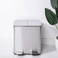 KSP Sleek Double Step Garbage Can (40 L)