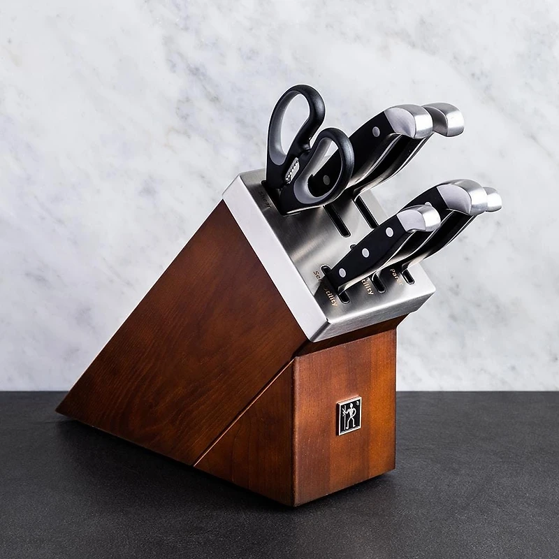 Henckels Statement Self-Sharpening Wood Knife Block Combo - Set of 7