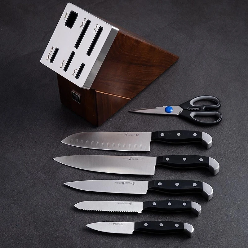 Henckels Statement Self-Sharpening Wood Knife Block Combo - Set of 7