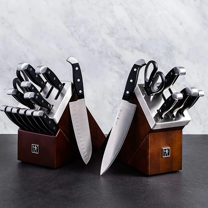 Henckels Statement Self-Sharpening Wood Knife Block Combo - Set of 7
