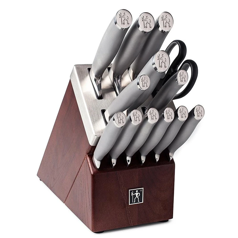 Henckels Modernist Self-Sharpening Wood Knife Block Combo - Set of 14