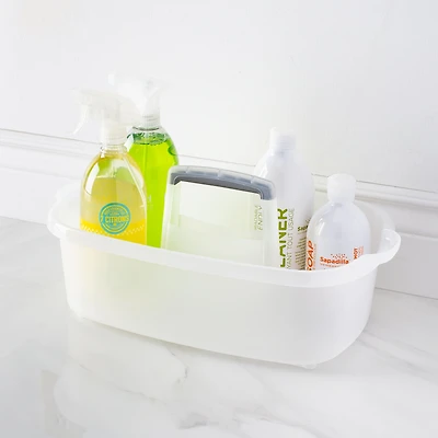 Casabella Wayclean Cleaning Bucket Storage Caddy (White/Grey)