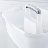 Casabella Wayclean Cleaning Bucket Storage Caddy (White/Grey)