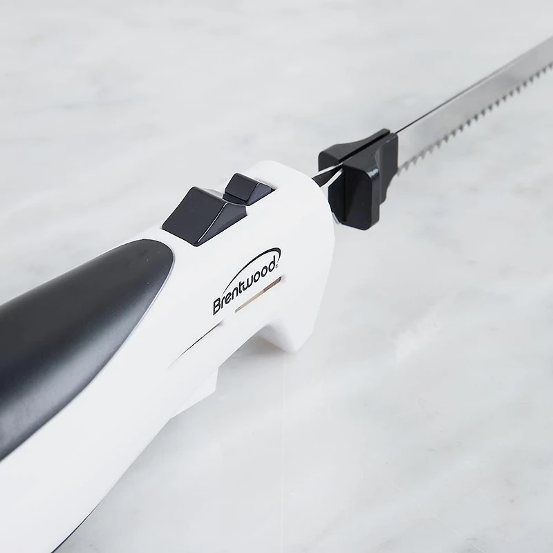 Brentwood Electric Knife (White/Black)