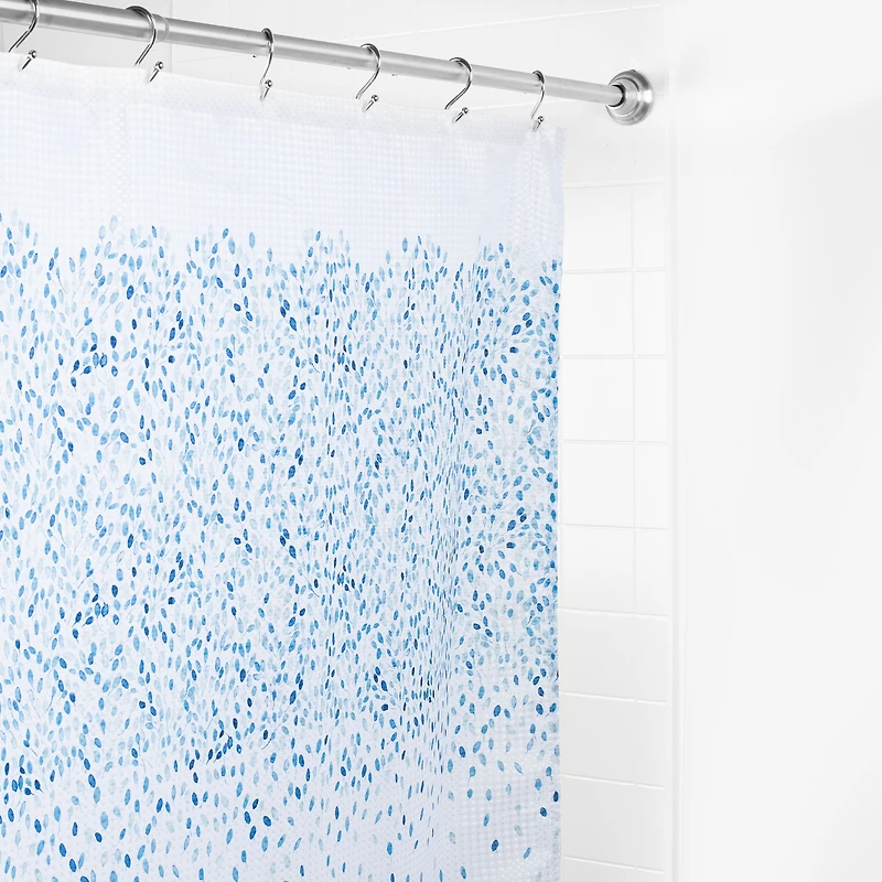 Splash Polyester 'Prairie' Shower Curtain (Indigo)