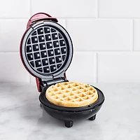 Dash Mini Round Waffle Maker (Red)