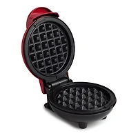 Dash Mini Round Waffle Maker (Red)
