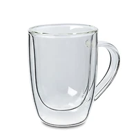 KSP Milano Double Wall Espresso Glass with Handle - 80 ml, Set of 2