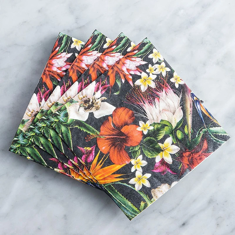 Harman 3-Ply 'Midnight Tropical' Paper Napkin