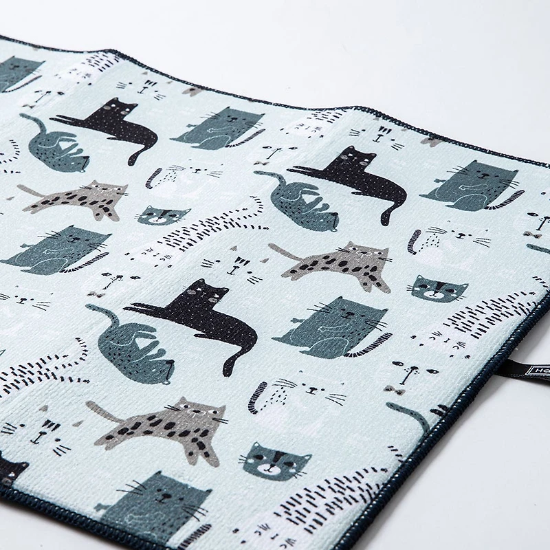 Harman Printed 'Cats' Microfibre Dish Drying Mat