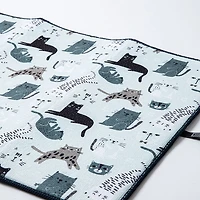 Harman Printed 'Cats' Microfibre Dish Drying Mat