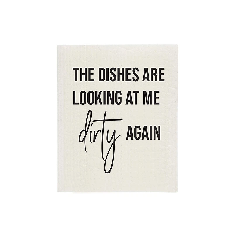 Harman Eco-Friendly 'The Dishes Are Looking' Reusable Sponge Cloth