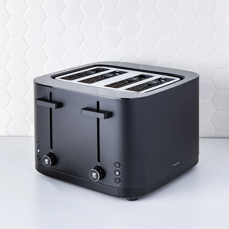ZWILLING Enfinigy 4 Slice Toaster (Black/Silver)