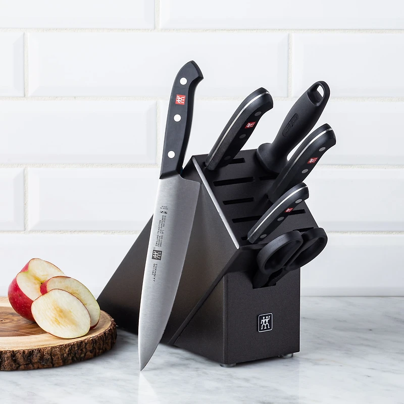 ZWILLING Tradition Block Combo with Bonus Steak Knives (Charcoal)