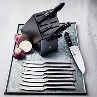 ZWILLING Tradition Block Combo with Bonus Steak Knives (Charcoal)