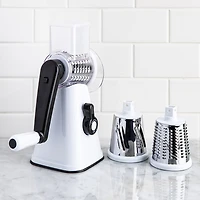 KSP Easy Prep Drum Slicer-Grater (White/Black)