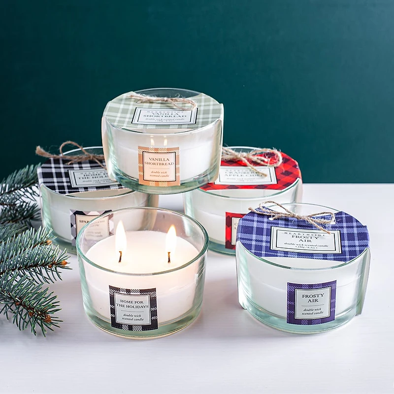 KSP Hearthside 'Home For The Holidays' Double Wick Jar Candle