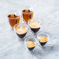 S&Co Barista Amore Double Wall Glass Cappuccino Mug - Set of 2