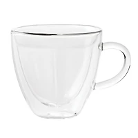S&Co Barista Amore Double Wall Glass Cappuccino Mug - Set of 2