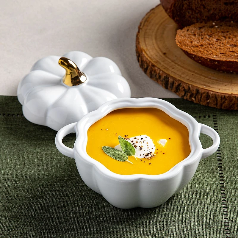 KSP Tuscana Harvest Pumpkin Bowl with Lid