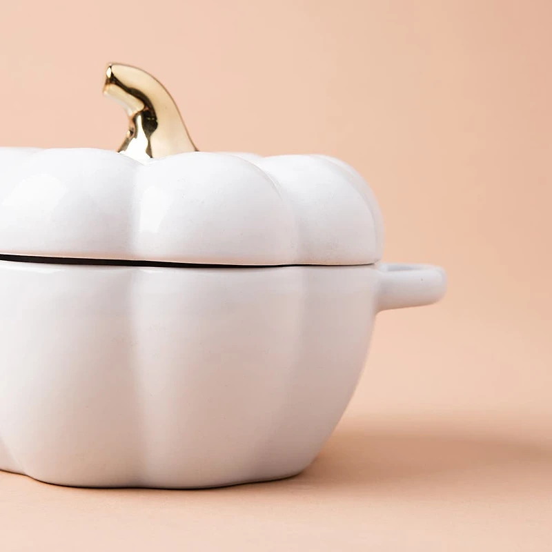 KSP Tuscana Harvest Pumpkin Bowl with Lid