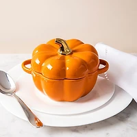 KSP Tuscana Harvest Pumpkin Bowl with Lid (Orange)