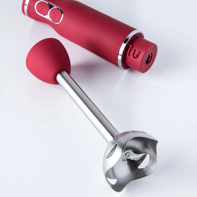 Chefman Onetouch Immersion Blender (Red)