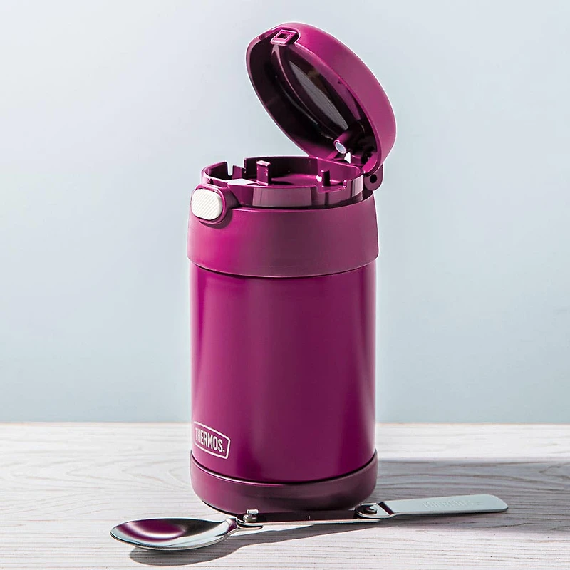 Thermos Funtainer Thermal Food Storage Jar-Spoon (Red Violet)