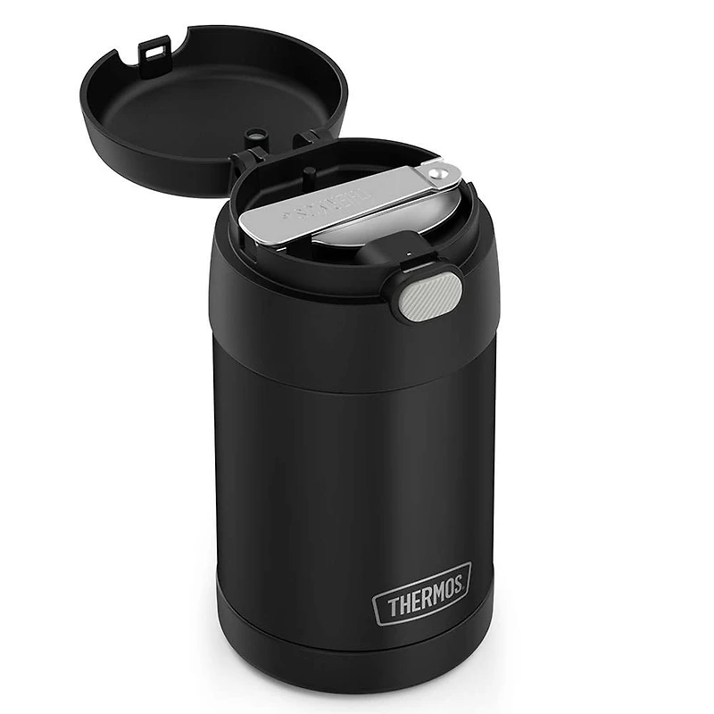 Thermos Funtainer Thermal Food Storage Jar-Spoon (Matte Black)