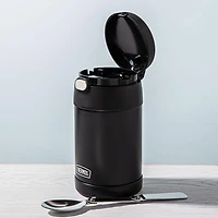 Thermos Funtainer Thermal Food Storage Jar-Spoon (Matte Black)