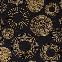 KSP Collapsible 'Circles' Non-Woven Storage Bin (Gold) 10x10x11"