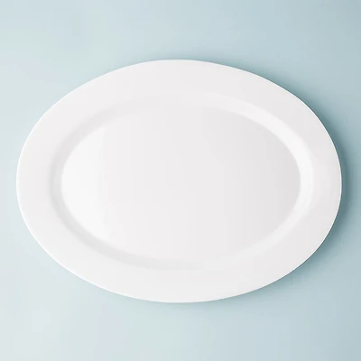 KSP Opal Glass Platter (14" White)