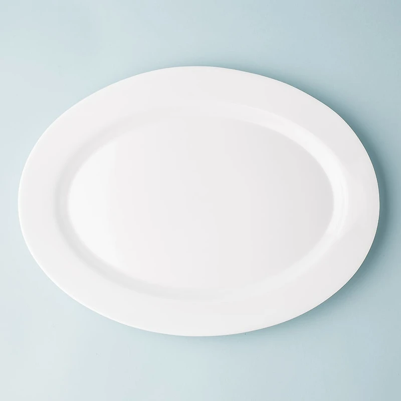 KSP Opal Glass Platter (14" White)