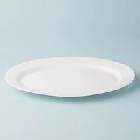 KSP Opal Glass Platter (14" White)