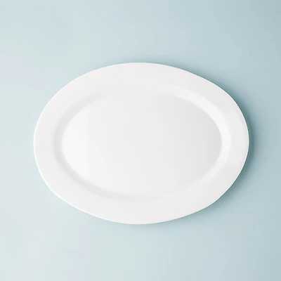KSP Opal Glass Platter (12" White)