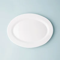 KSP Opal Glass Platter (12" White)