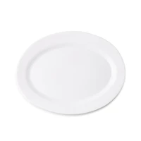 KSP Opal Glass Platter (12" White)