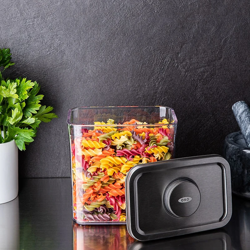 OXO Good Grips Steel Pop 2.0 'Short' Storage Canister Rectangle 1.6L