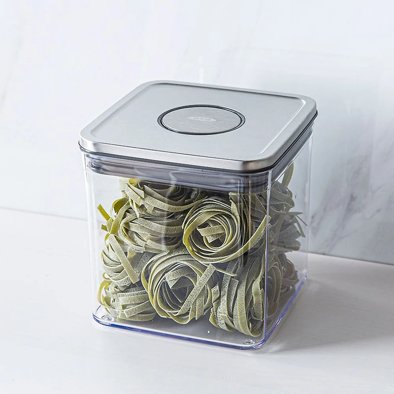 OXO Good Grips Steel Pop 2.0 'Short' Storage Canister Square 2.6L