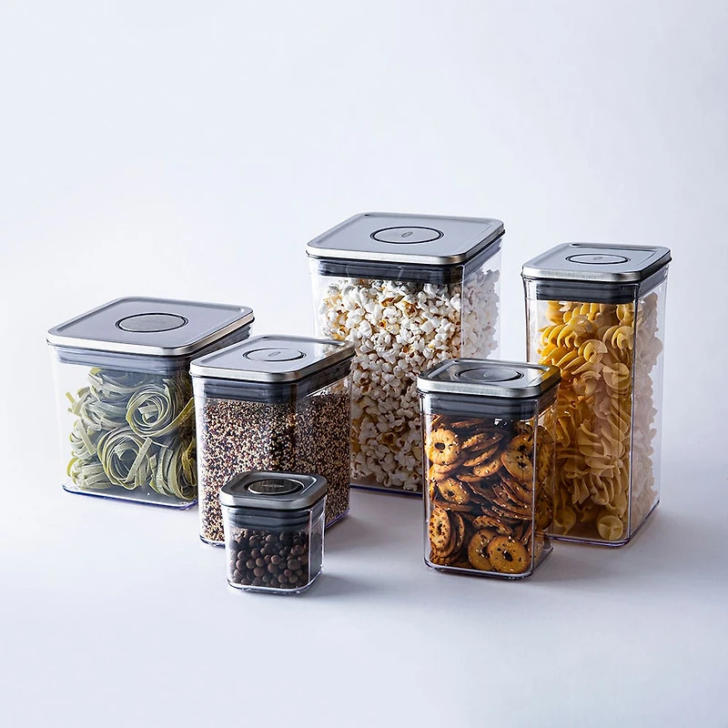 OXO Good Grips Steel Pop 2.0 'Short' Storage Canister Square 2.6L