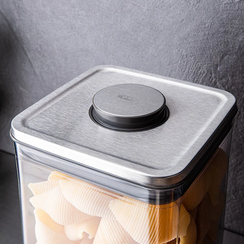 OXO Good Grips Steel Pop 2.0 'Medium' Storage Canister Square 4.2L